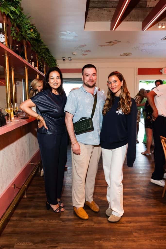 Guests at the Maison Close Southampton x Vilebrequin collaboration dinner