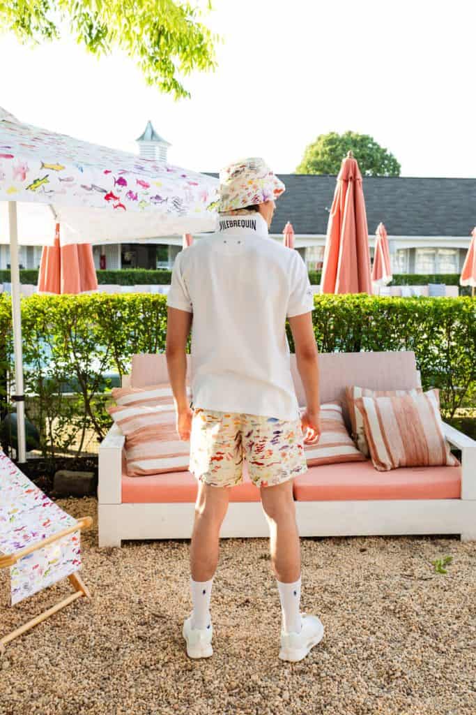 Vilebrequin Pescador print bucket hat from the Maison Close Southampton collaboration