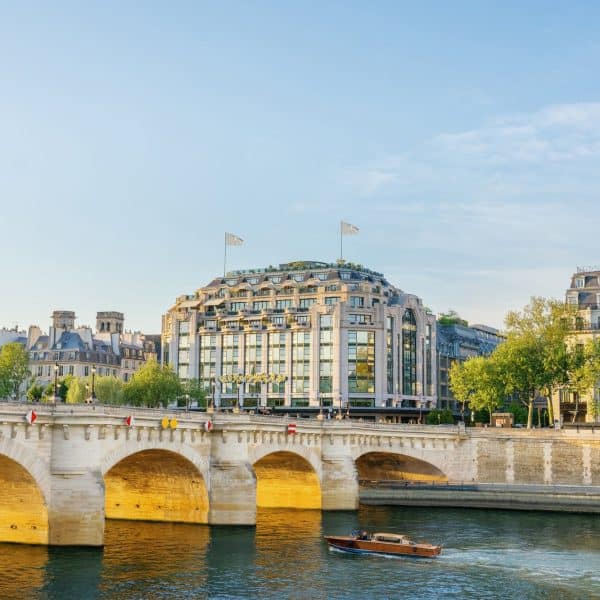 The La Samaritaine building on the Seine that houses Cheval Blanc Paris