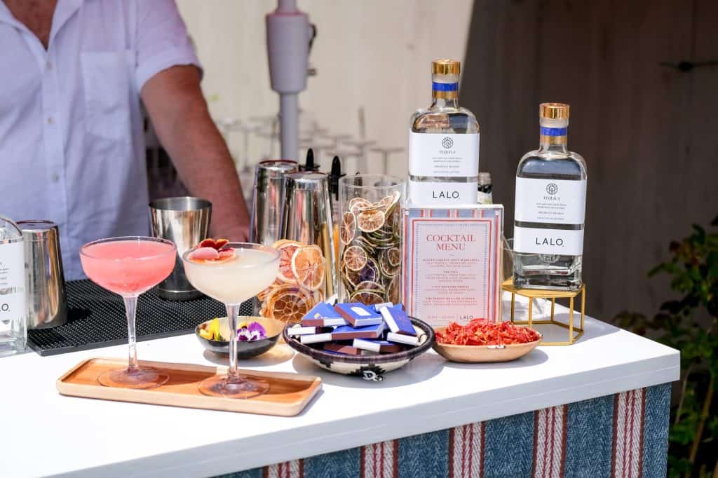 LALO cocktails served at the ALICE + OLIVIA summer party