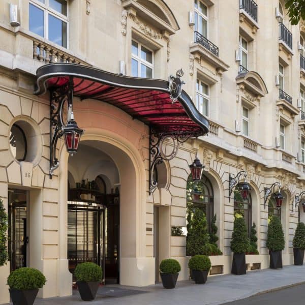 The facade of Le Royal Monceau Raffles Paris in the eighth arrondissement