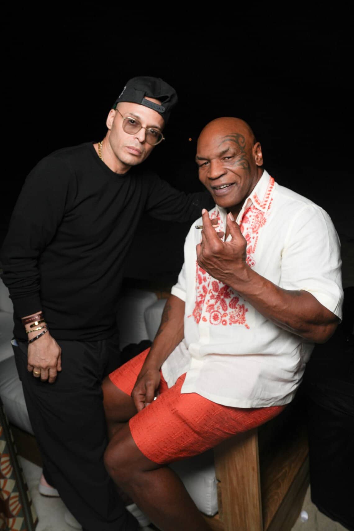 Mike Tyson and Richie Akiva at The After in the Hamptons