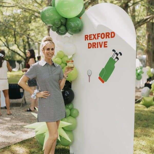 Rexford Drive branding at the launch event