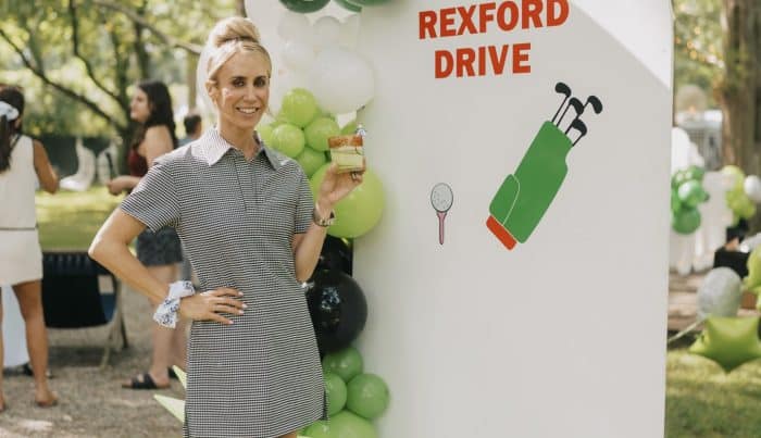 Rexford Drive branding at the launch event