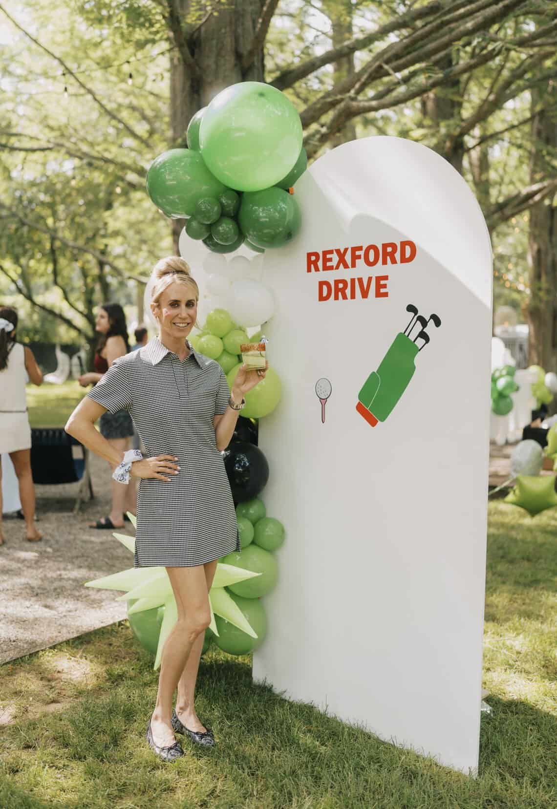 Rexford Drive branding at the launch event