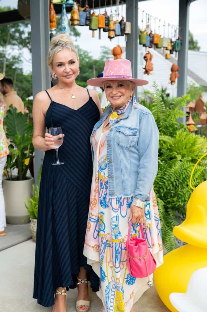 Alona Krug and Vicki at the Unlimited Earth Care 20th anniversary party in Bridgehampton