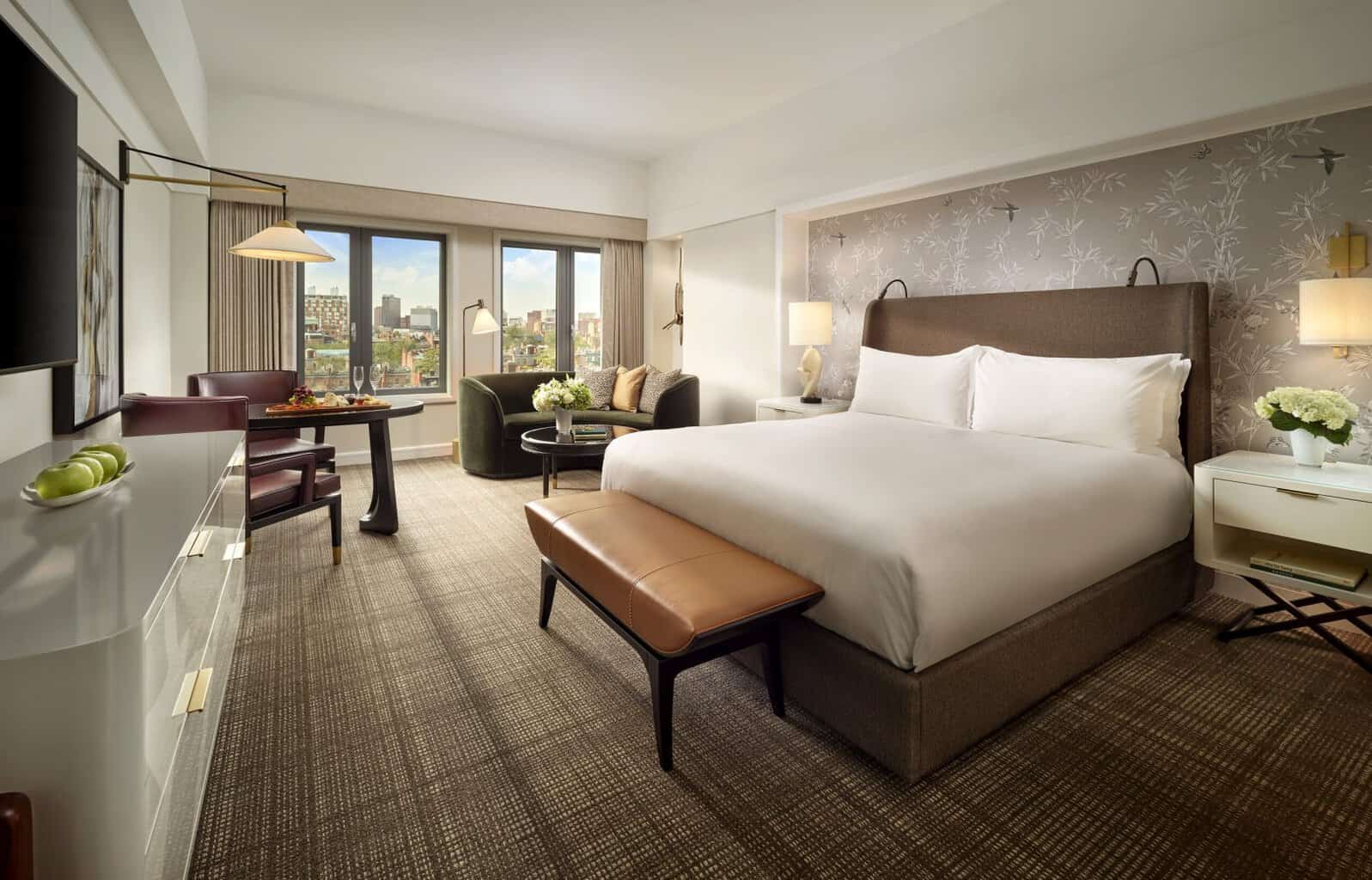 Back Bay King guest room at Mandarin Oriental, Boston