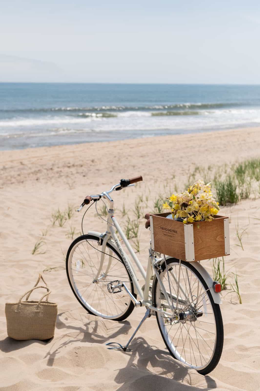 A Roundtree bicycle at the East End beach near Nourish