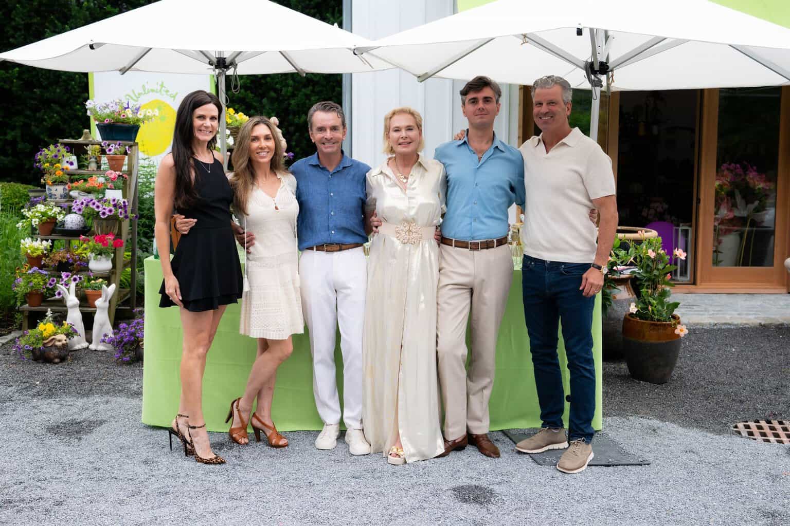 The Unlimited Earth Care team at the 20th anniversary party in Bridgehampton